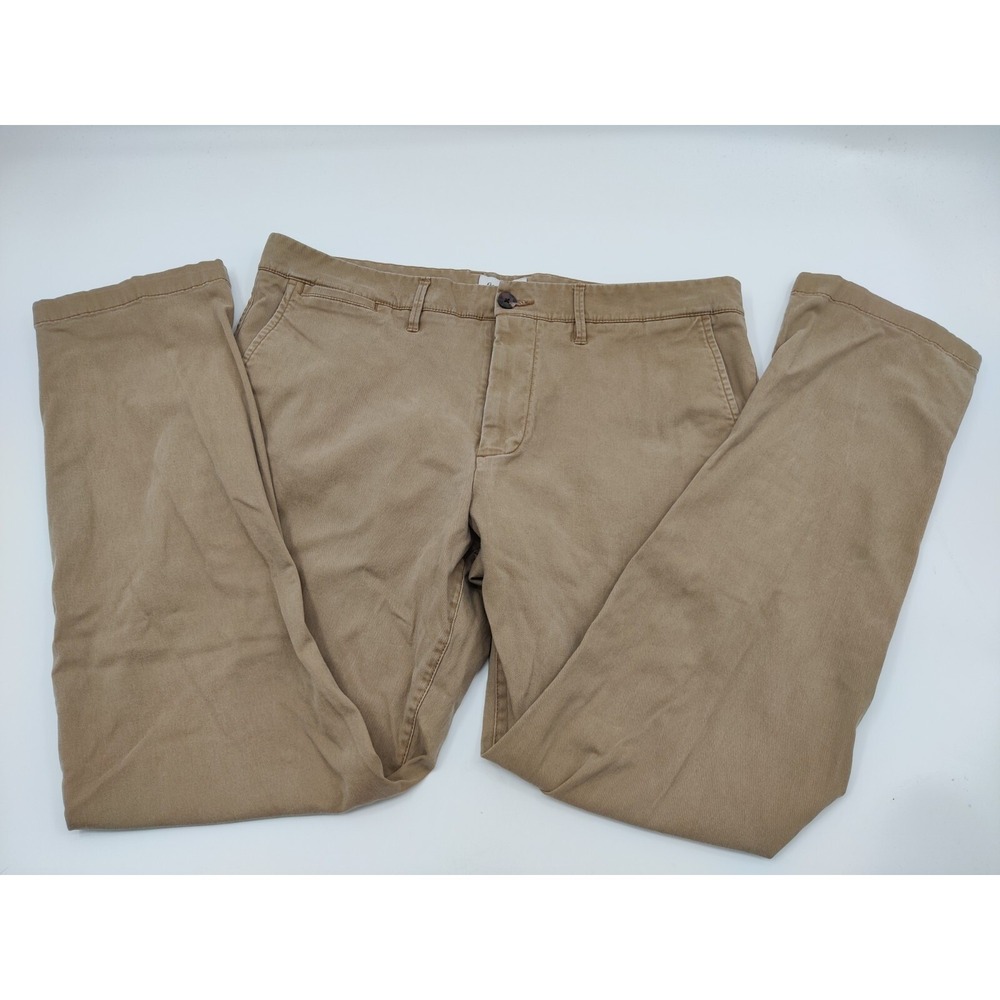 Goodfellow Athletic Fit Chino Pants Khaki Mens 38x32 Casual Work Office Hennepin
